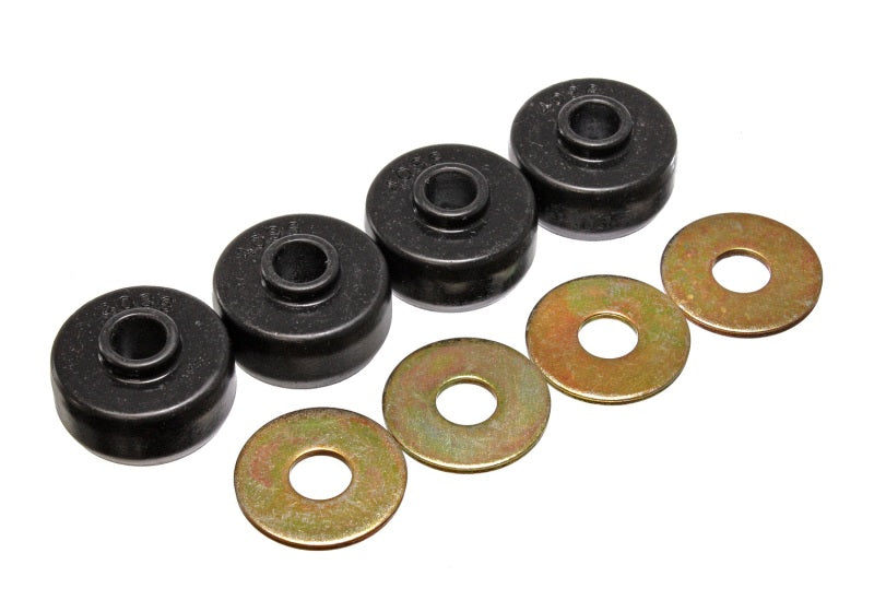 Energy Suspension 3.2123G - 84-96 Chevy Corvette Black Spring Cushions for Rear Leaf Spring Bushing Set