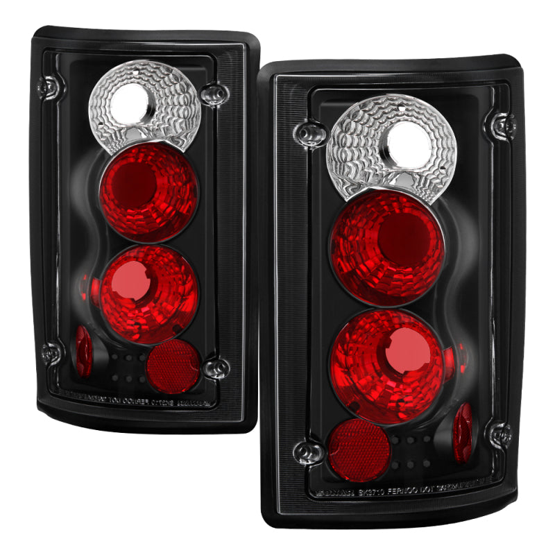 SPYDER 5002914 - Spyder Ford Excursion 00-06/Econoline 150/250/350/450/550 95-06 Euro Tail Lights Blk ALT-YD-FEC00-BK