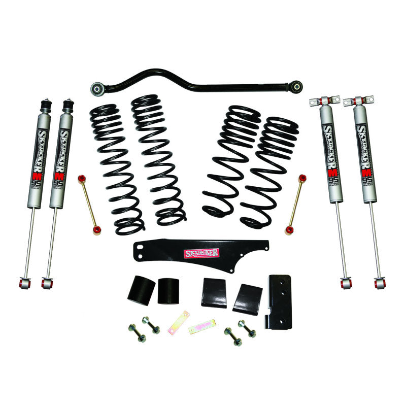 Skyjacker JK40BPMLT - 2007-2018 Jeep Wrangler JK 4 Door 4WD Long Travel 3.5in-4in Lift Kit w/M95 Monotube Shocks