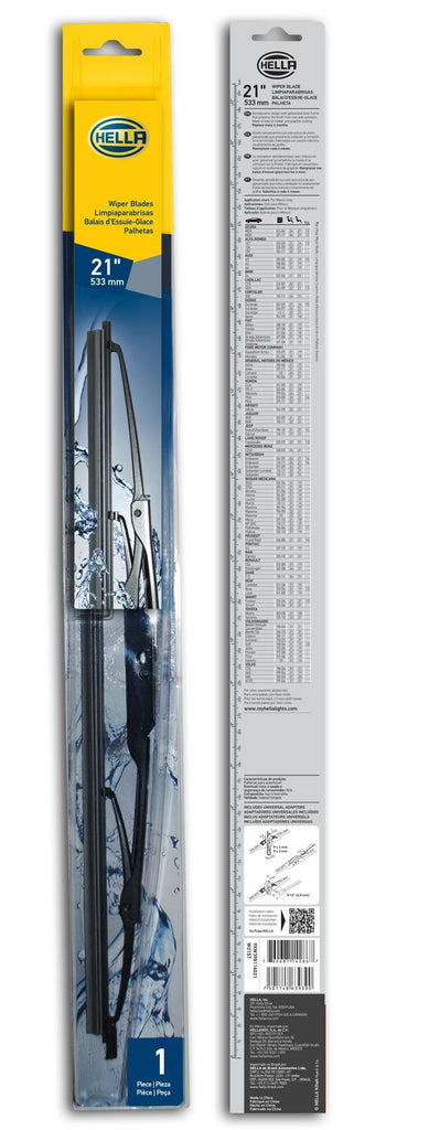 Hella 9XW398114021 - Standard Wiper Blade 21inSingle