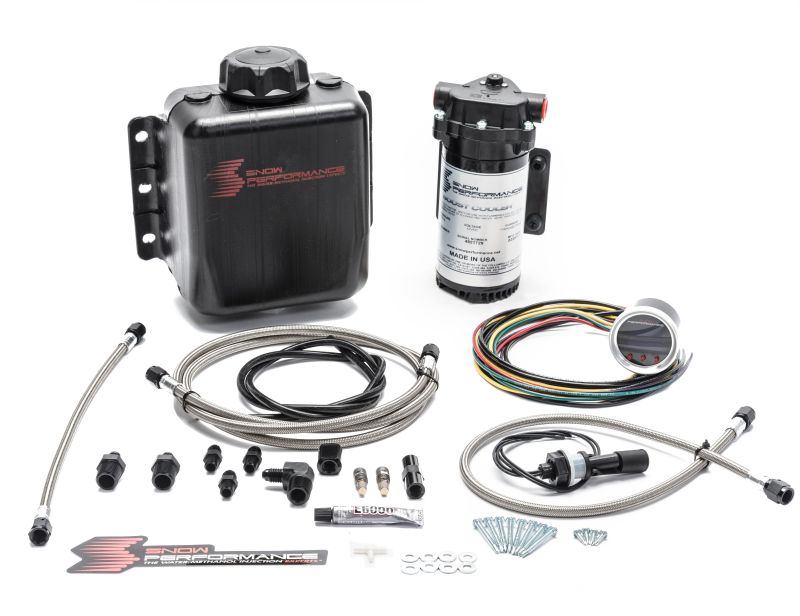 Snow Performance SNO-210-BRD - Stg 2 Boost Cooler F/I Prog. Water Injection Kit (SS Braided Line 4AN Fittings)