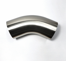 Load image into Gallery viewer, Stainless Bros 601-07626-4100 - 3in Diameter 1D 45 Degree Bend Leg Mandrel Bend