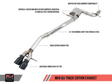 Load image into Gallery viewer, AWE Tuning 3020-23028 FITS Mk6 GLI 2.0T - Mk6 Jetta 1.8T Track Edition Exhaust - Diamond Black Tips