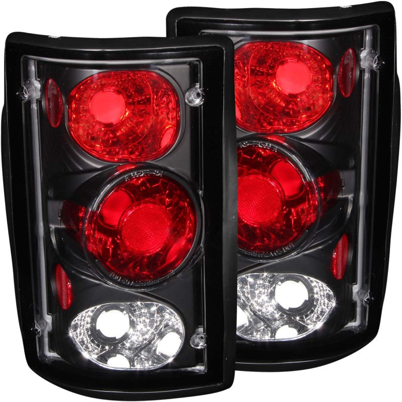 ANZO - [product_sku] - ANZO 2000-2005 Ford Excursion Taillights Black - Fastmodz