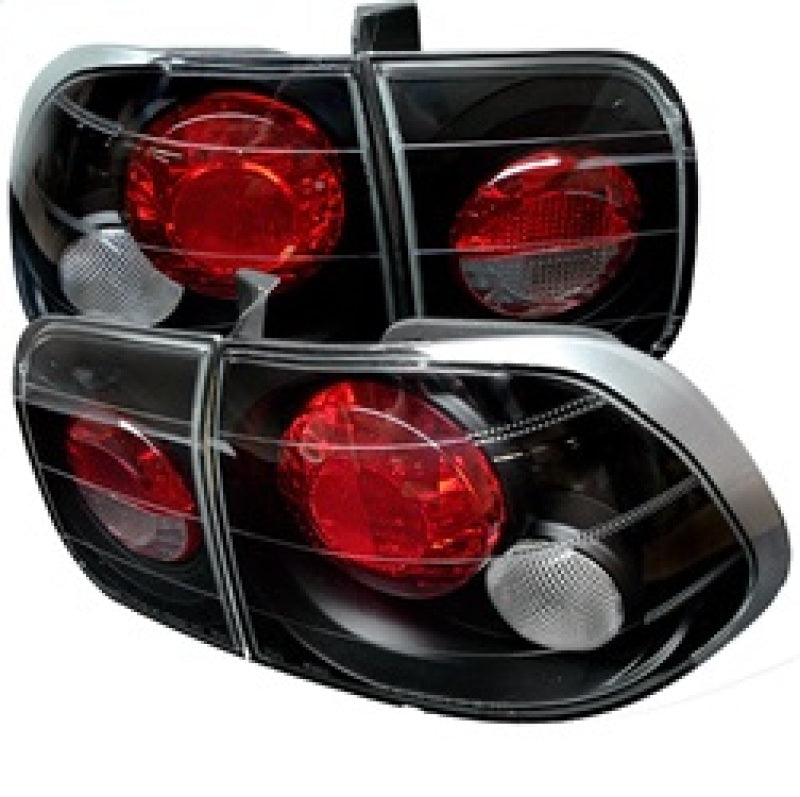 SPYDER 5004970 - Spyder Honda Civic 96-98 4Dr Euro Style Tail Lights Black ALT-YD-HC96-4D-BK