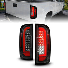 Load image into Gallery viewer, ANZO 311434 FITS 15-21 GMC Canyon Full LED Taillights w/ Red Lightbar Black Housing/Clear Lens