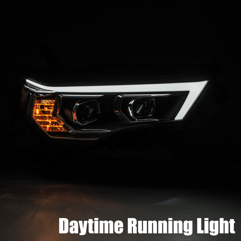 AlphaRex 880731 FITS 14-20 Toyota 4Runner PRO-Series Projector Headlights Plank Style Chrm w/Sequential Signal