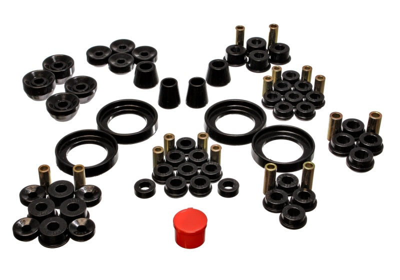 Energy Suspension 16.18106G - 92-96 Honda Prelude Black Hyper-Flex Master Bushing Set