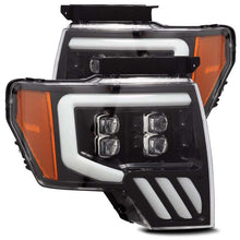 Load image into Gallery viewer, AlphaRex 880190 - 09-14 Ford F-150 NOVA LED Proj Headlights Plank Style Gloss Black w/Activ Light/Seq Signal