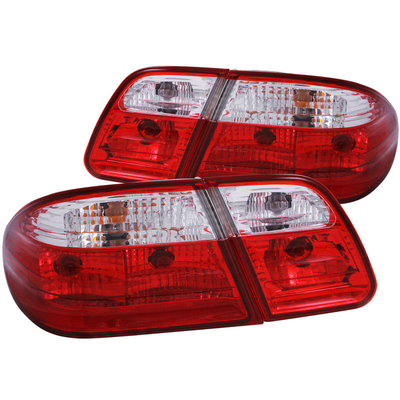 ANZO 221162 FITS 1996-2002 Mercedes Benz E Class W210 Taillights Red/Clear G2