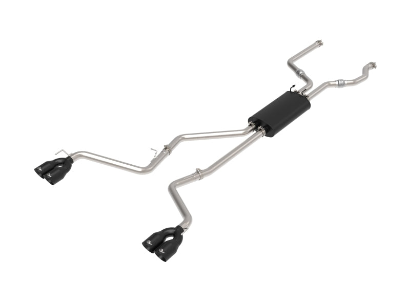 aFe 49-33139-B FITS MACH Force-Xp 2.5in. 304 SS C/B Exhaust 20-21 Ford Explorer V6-3.0L - Black Tip