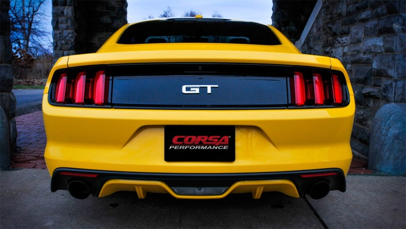 CORSA Performance 14328BLK FITS Corsa 2015 Ford Mustang GT Fastback 5.0 3in Xtreme Cat Back Exhaust w/ Dual Black 4.5in Tips