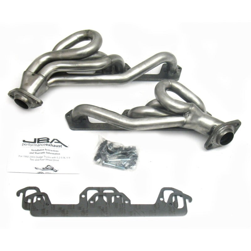 JBA 1945S-1 - 96-03 Dodge Truck 5.2L/5.9L Magnum 1-1/2in Primary Raw 409SS Cat4Ward Header