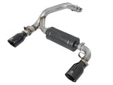 aFe 49-33104-B FITS Takeda 3in 304 SS Axle-Back Exhaust System w/ Black Tip 16-18 Ford Focus RS 2.3L (t)