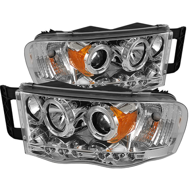 SPYDER 5009982 - Spyder Dodge Ram 1500 02-05/Ram 2500 03-05 Projector Headlights LED Halo LED Chrm PRO-YD-DR02-HL-C