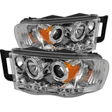 SPYDER 5009982 FITS 5009982 - Spyder Dodge Ram 1500 02-05/Ram 2500 03-05 Projector Headlights LED Halo LED Chrm PRO-YD-DR02-HL-C