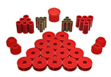 Energy Suspension 2.18104R FITS 55-75 Jeep CJ5/CJ6 Red Hyper-Flex Master Bushing Set