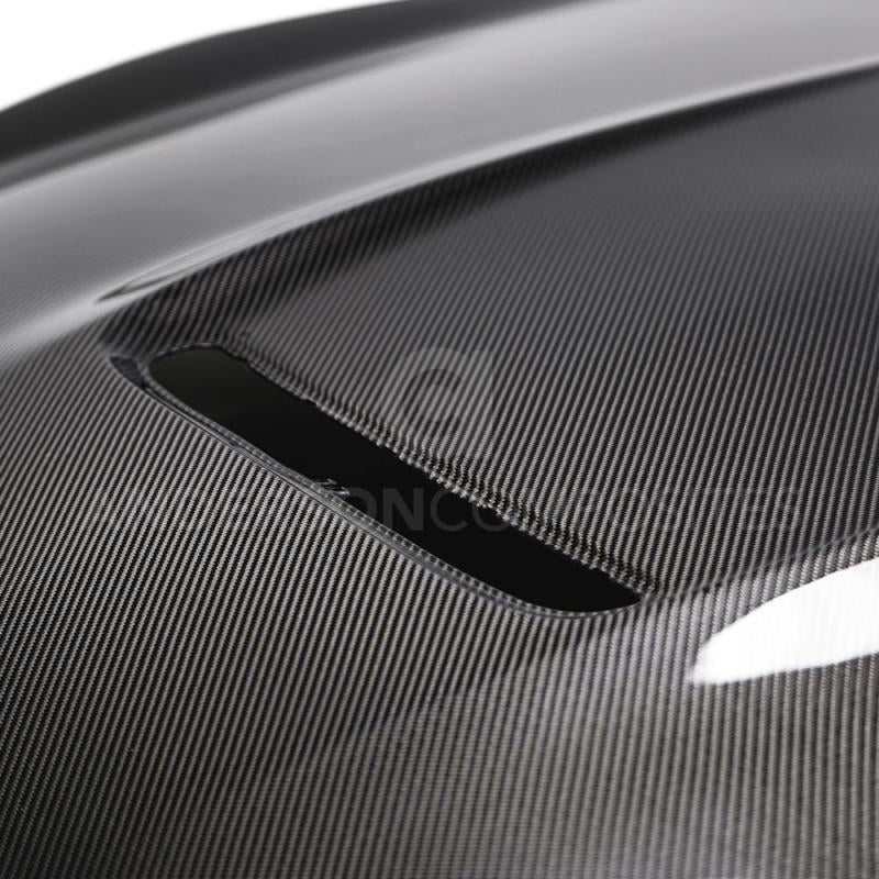 Anderson Composites AC-HD15FDMU350-OE-DS FITS 2015-2017 Ford Mustang Shelby GT350 Double Sided Carbon Fiber Hood