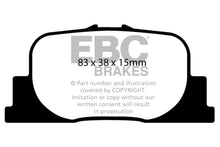 Load image into Gallery viewer, EBC 00-01 Lexus ES300 3.0 Yellowstuff Rear Brake Pads