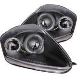 ANZO 121332 FITS: 2000-2005 Mitsubishi Eclipse Projector Headlights w/ Halo Black