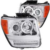 ANZO 111144 FITS: 2007-2012 Dodge Nitro Projector Headlights w/ Halo Chrome (CCFL) G2