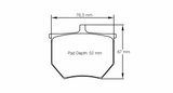 Pagid Racing 8040 RSH42 Compound Brake Pads