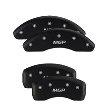 Load image into Gallery viewer, MGP 14240SCA5RD - 4 Caliper Covers Engraved Front &amp; Rear Gen 5/Camaro Red finish silver ch
