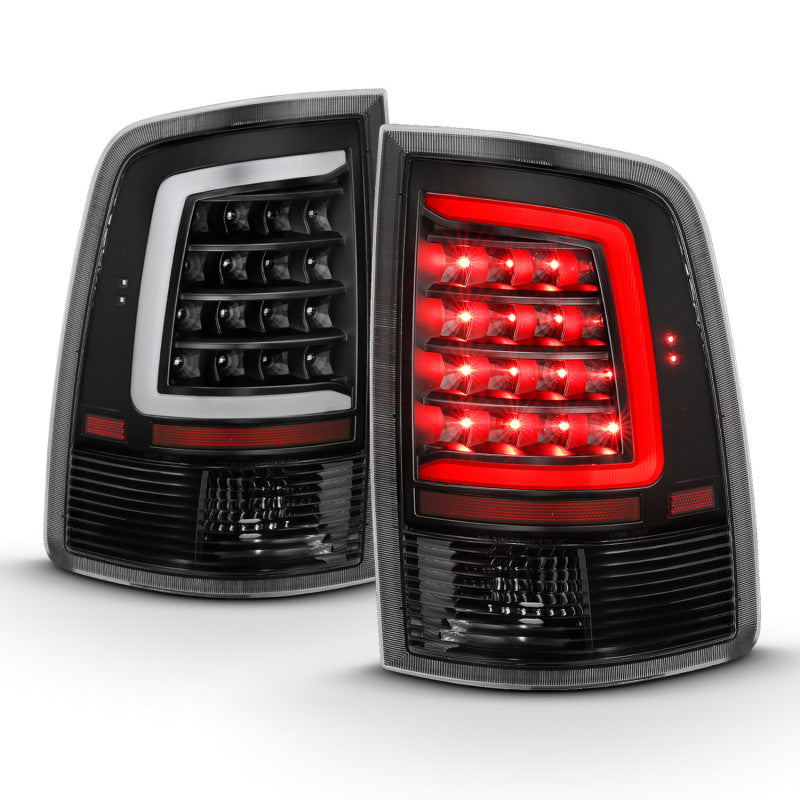 ANZO 311318 FITS: 2009-2018 Dodge Ram 1500 LED Taillight Plank Style Black w/Clear Lens