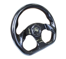 Load image into Gallery viewer, NRG ST-009CF/BK - Carbon Fiber Steering Wheel (320mm) Flat Bottom w/Shiny Black Carbon