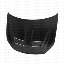 Load image into Gallery viewer, Seibon HD1011VWGTIB-DV FITS 10-11 VW Golf GTI 5K/MK6 DV Carbon Fiber Hood w/ Shaved Emblem