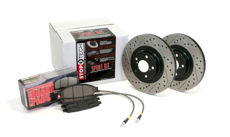 Stoptech 978.40008 -Sport Axle Pack, Drilled & Slotted, 4 Wheel