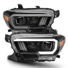 Load image into Gallery viewer, ANZO - [product_sku] - ANZO 2016-2017 Toyota Tacoma Projector Headlights w/ Plank Style Switchback Black w/ Amber - Fastmodz