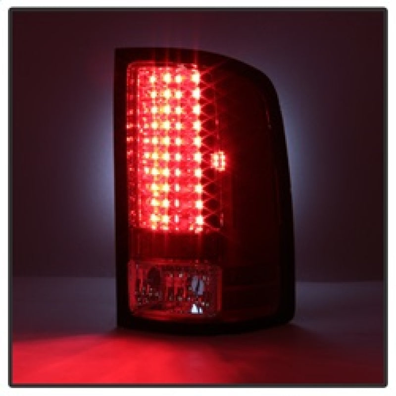 SPYDER 5014955 - Spyder GMC Sierra 07-13 (Not 3500 Dually 4 Rear Wheels)LED Tail Lights Red Clear ALT-YD-GS07-LED-RC