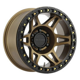 Method Wheels MR10679050944B - Method MR106 Beadlock 17x9 -44mm Offset 5x5 71.5mm CB Method Bronze w/BH-H24125 Wheel