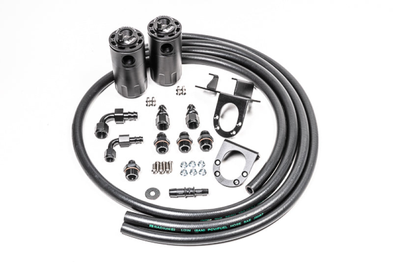 Radium Engineering 20-0240-FL - 07-21 Toyota Tundra Dual Catch Can Kit Fluid Lock