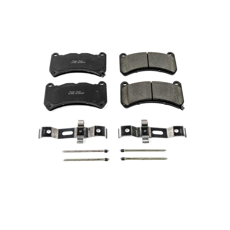 PowerStop 17-1365 - Power Stop 13-14 Ford Mustang Front Z17 Evolution Ceramic Brake Pads w/Hardware