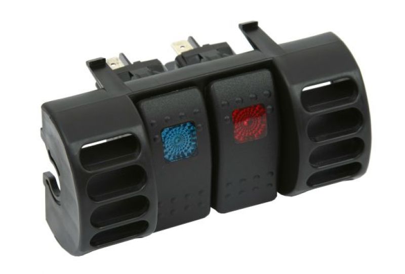Daystar KJ71036BK FITS 1984-2001 Jeep Cherokee XJ 2WD/4WDAir Vent Switch Panel (Includes Blue & Red Switches)