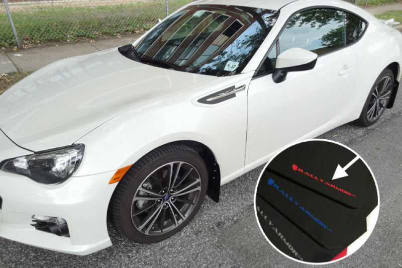 Rally Armor MF23-UR-BLK/RD FITS: 13+ Subaru BRZ / 13+ Scion FR-S UR Black Mud Flap w/ Red Logo