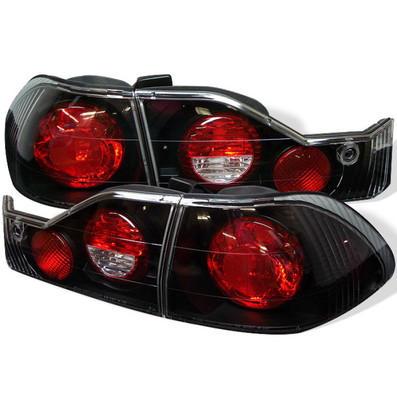 SPYDER 5004321 - Spyder Honda Accord 98-00 4Dr Euro Style Tail Lights Black ALT-YD-HA98-BK