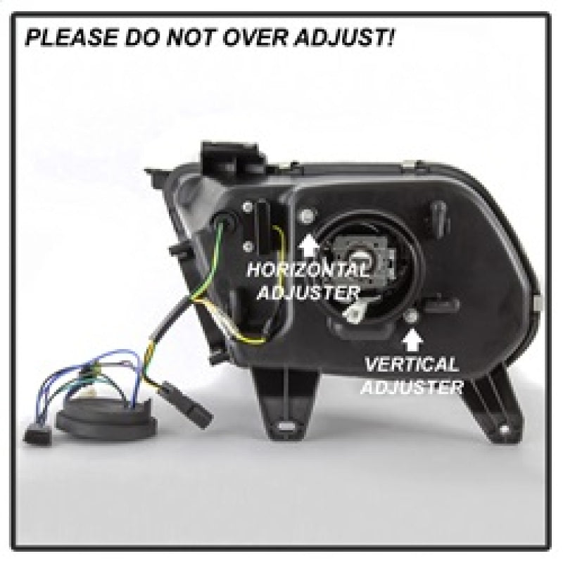 SPYDER 5084569 - Spyder Ford Mustang 10-13 Projector HeadlightsHID Model OnlyBlack PRO-YD-FM2010V2-HID-BK