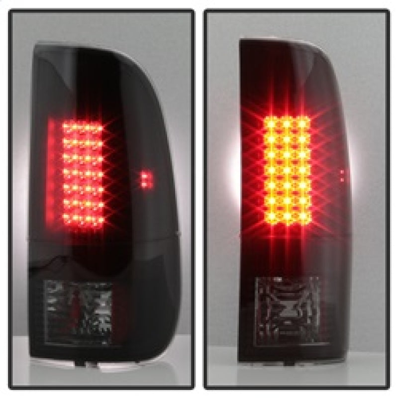 SPYDER 5083296 - Spyder 08-16 Ford Super Duty LED Tail Lights Black Smoke ALT-YD-FS07-LED-BSM