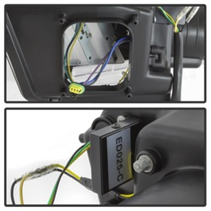 SPYDER 5084569 - Spyder Ford Mustang 10-13 Projector HeadlightsHID Model OnlyBlack PRO-YD-FM2010V2-HID-BK