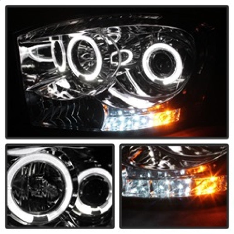 SPYDER 5010018 - Spyder Dodge Ram 1500 06-08/Ram 2500 06-09 Projector Headlights LED Halo LED Chrm PRO-YD-DR06-HL-C