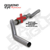 Diamond Eye Performance K5126A-RP - Diamond Eye KIT 5in CB MFLR RPLCMENT PIPE SGL AL: 2006-2007.5 CHEVY 6.6L 2500/3500