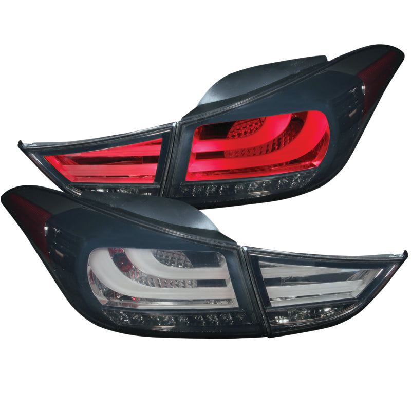 ANZO 321297 FITS 2011-2013 Hyundai Elantra LED Taillights Smoke 4pc