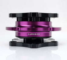 Load image into Gallery viewer, NRG SRK-R200BK-PP - Quick Release SFI SPEC 42.1 Shiny Black Body / Shiny Purple Ring