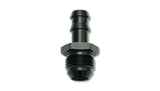 Vibrant 11207 FITS -6 AN to 3/8in Barb Straight Fitting - Aluminum