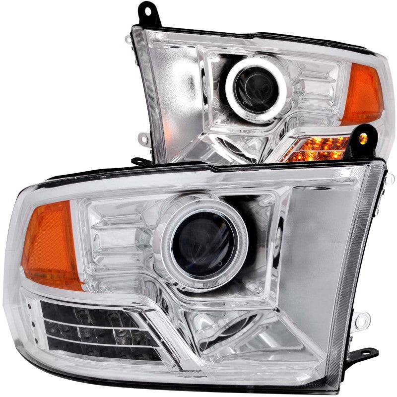 ANZO 111160 FITS 2009-2016 Dodge Ram 1500 Projector Headlights w/ Halo Chrome (CCFL)