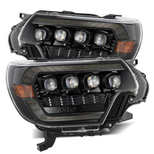 Load image into Gallery viewer, AlphaRex 880752 - 12-15 Toyota Tacoma NOVA LED Proj Headlights Plank Alpha Blk w/Activ Light/Seq Signal/DRL