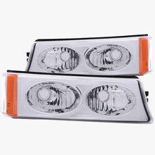 Load image into Gallery viewer, ANZO 511035 FITS 2003-2006 Chevrolet Silverado 1500 Euro Parking Lights Crystal